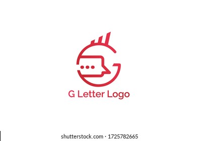 Plantilla vectorial de diseño de logotipo de letra G