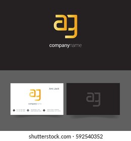 A & G Letter logo design vector element