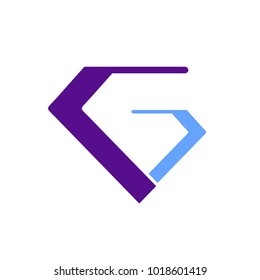 G letter logo. Diamond shape logo vector for company logo community symbol promotional icon flagship gadget icon