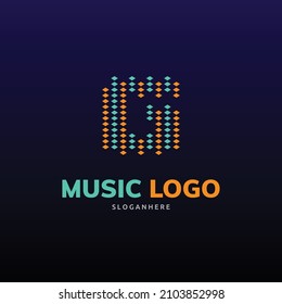 G-Buchstaben-Logo, G-Equalizer-Logo, G-Buchstaben-Logo