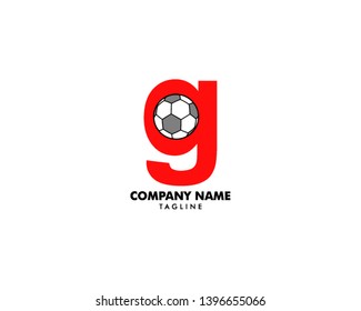 G letter logo, football ball logo design