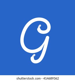 G letter logo formed by shoe lace. Vector design template elements for your sport application or corporate identity.
