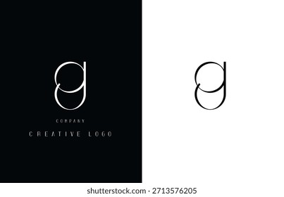 g, Letra Logo, Geométrico Logotipo Inicial g, Para Logo Branding Empresa, Ilustración vectorial,