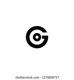 g letter logo. go letter logo