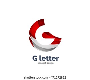 G letter logo icon. Business geometric abstract element