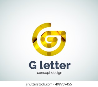 G letter logo icon. Business geometric abstract element