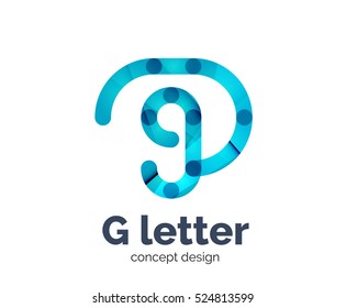 G letter logo icon. Business geometric abstract element