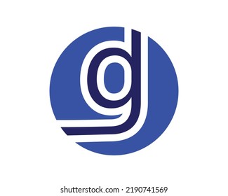 G Elementos de la plantilla de diseño de iconos del logotipo de la letra