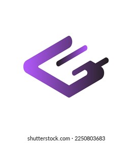 Plantilla de elemento de diseño de iconos de logotipo de letras G