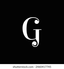 G letter logo, Letter G logo, G letter icon Design black background. Luxury G letter 