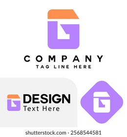 G Letter logo icon design elements