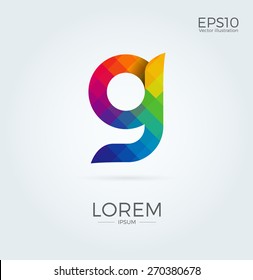 G Letter Logo Icon Mosaic Pattern Design template Element