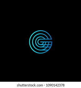 G letter logo icon vector