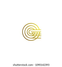 G letter logo icon vector