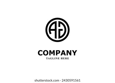 a and g letter logo inside a circle