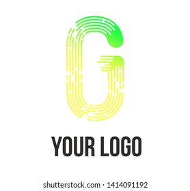 G letter logo in liquid form and gradient
