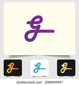 G letter logo modern abstract gradient design