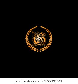 G letter logo monogram design on black background.G letter logo for fashion design