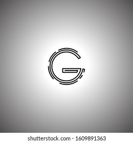 G letter logo with nice white background.G letter icon.