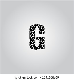 Logo de la letra G con un bonito fondo blanco.