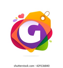 G letter logo with Sale tag. 
