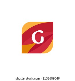 G Letter Logo With Square Background 