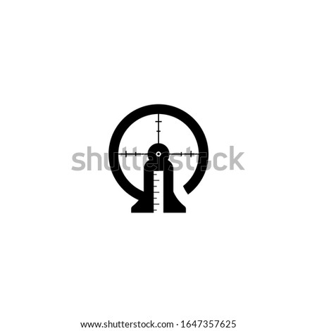 G letter logo, target cross logo design. focus gun logo