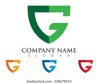 G Letter with Logo Template