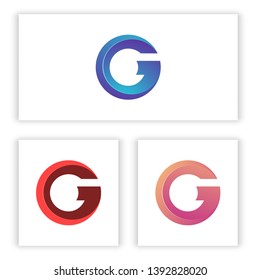 G letter logo template for your business in digital and technology.