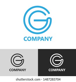 G letter logo, vector logo design, vector illustration 