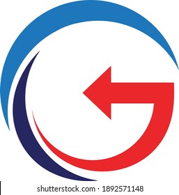 Diseño vectorial de logotipo de letra G