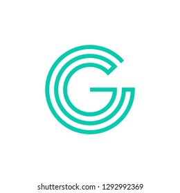 G letter logo vector icon mark