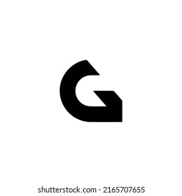 g ilustración vectorial del logotipo de letra