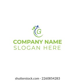 Plantilla de ilustración vectorial de logotipo de letra G