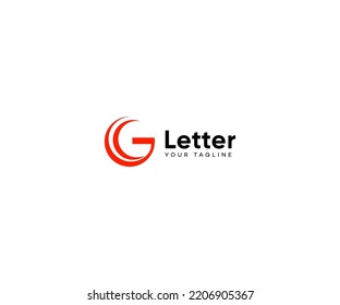 G Letra Plantilla vectorial de logotipo Símbolo abstracto de monograma