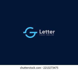 G Letra Plantilla vectorial de logotipo Símbolo abstracto de monograma