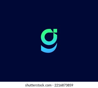 G Letra Plantilla vectorial de logotipo Símbolo abstracto de monograma