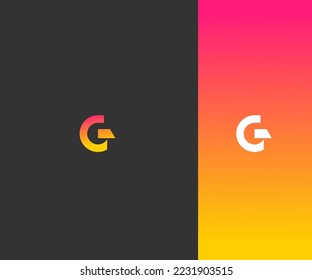 G Letra Modelo Vector De Plantilla Resumen Símbolo Monograma. Usable para el deporte de negocios, la tecnología, la moda, el logotipo digital y creativo futuro