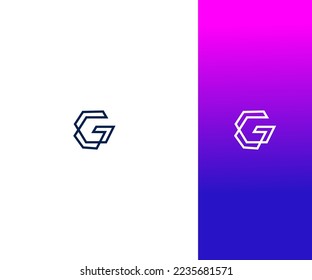 G Letra Modelo Vector De Plantilla Resumen Símbolo Monograma. Usable para el deporte de negocios, la tecnología, la moda, el logotipo digital y creativo futuro