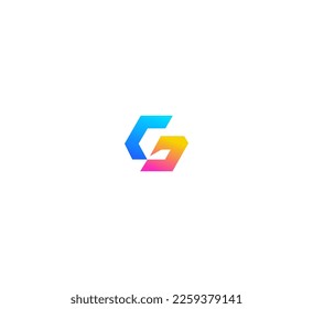 G-Letter-Logo, Vektorvorlage abstraktes Monogramm-Symbol 