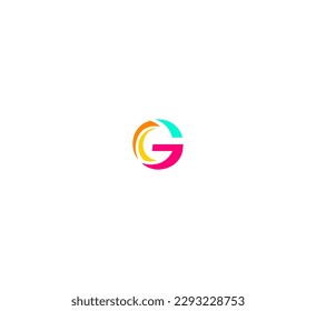 G Letra Plantilla vectorial de logotipo Símbolo abstracto de monograma 