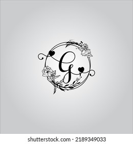 G letter logo. G letter logo with white background. This is black letter logo. Use stylist fashion logo. Decorative design.