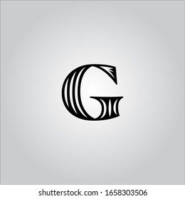 G letter logo with white background.G letter icon.Nice letter design.