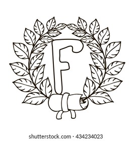 "G" - the letter logo. The letter in a wreath. Vector illustrations