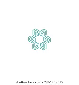 G letter minimal abstract spiral linear minimal logo design concept in blue color isolated on a white background. Abstract letter G logo applied for internet and technology company logo inspiration.