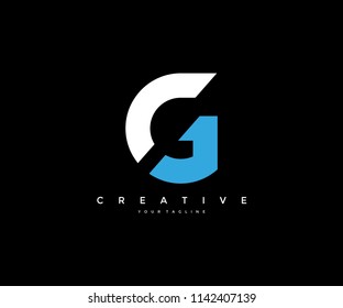 G Letter Minimal Cut Style Corporate Logo