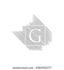 G letter Minimal monogram emblem style vector logo