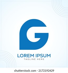 G letter modern creative premium logo design vector template