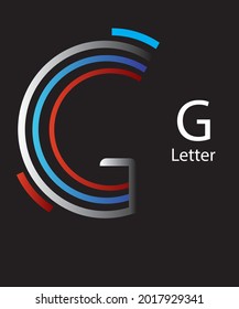 G Letra color multicdegradado