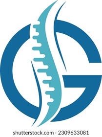 'G' Letter orthopedic surgery logo and icon design.